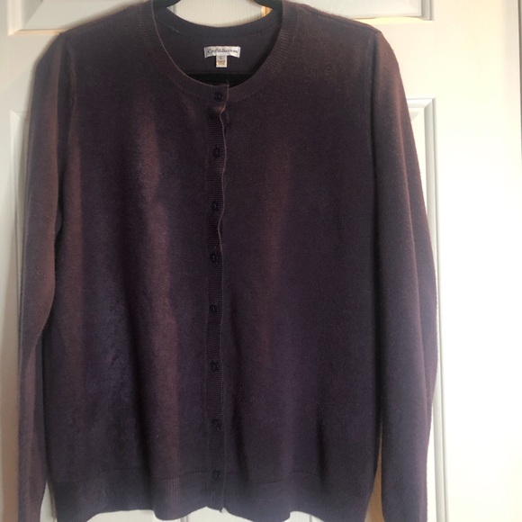 croft & barrow Sweaters - Croft & Barrow Women’s Deep Purple Plum Cardigan